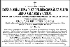 María Luisa Díaz del Río González-Aller Arias-Salgado y Acebal